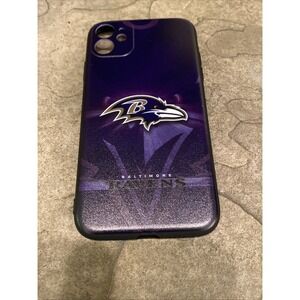 Baltimore Ravens iPhone 11 Case Black Purple Logo Hard Shell Cover